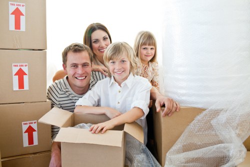 Professional driver transporting belongings in a van