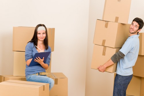 Secure storage solutions provided by man with van service in Wimbledon